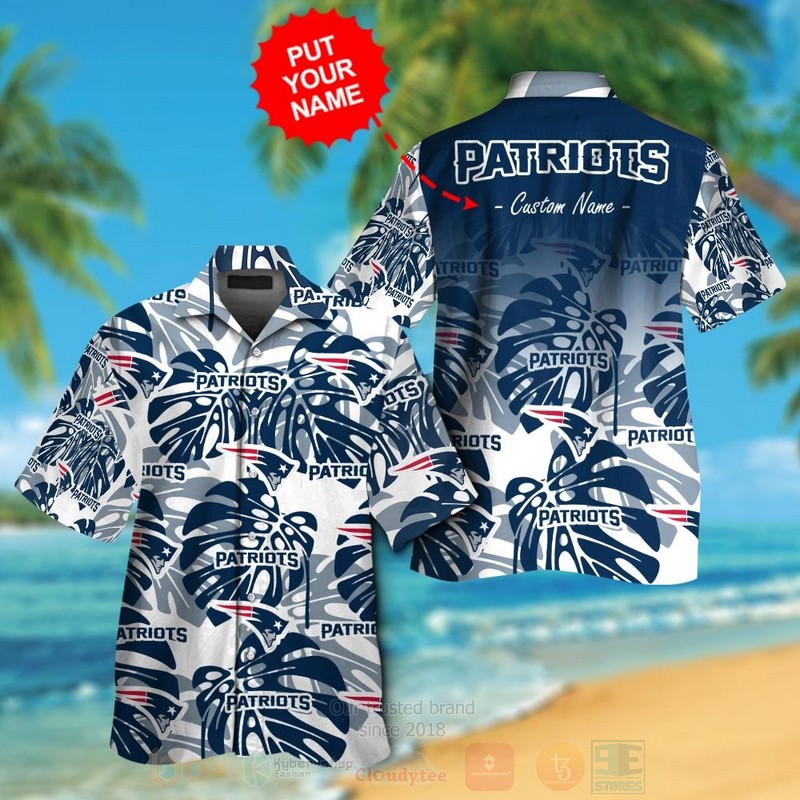 Nfl New England Patriots Custom Name Hawaiian Shirt Nfl New England Patriots Custom Name Hawaiian Shirt