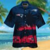 Nfl New England Patriots Red-Navy-Black Coconut Tree Hawaiian Shirt
