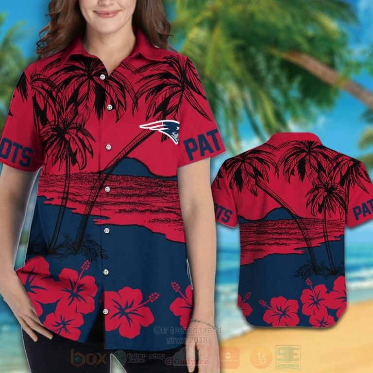 NFL_New_England_Patriots_Red-Navy_Coconut_Tree_Hawaiian_Shirt_Short_1_2-768x768-1