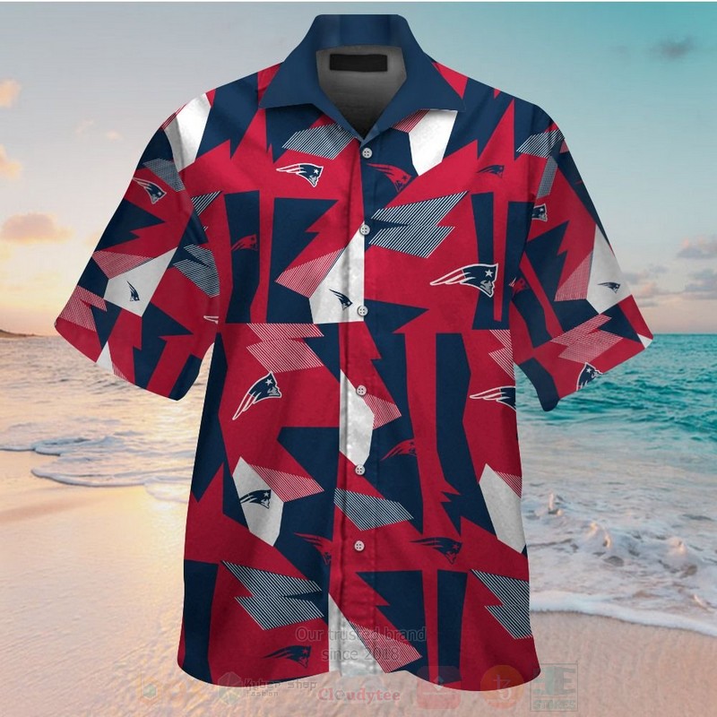 Nfl New England Patriots Red-Navy Hawaiian Shirt Nfl New England Patriots Red-Navy Hawaiian Shirt