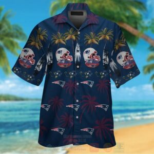 Nfl New England Patriots Rugby Cap Hawaiian Shirt