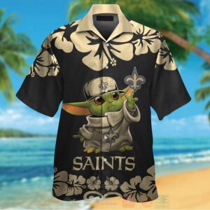 Nfl New Orleans Saints Baby Yoda Hawaiian Shirt
