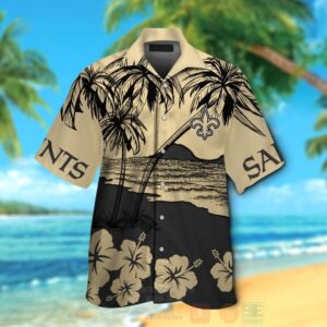 Nfl New Orleans Saints Coconu Tree And Hiibscu Hawaiian Shirt