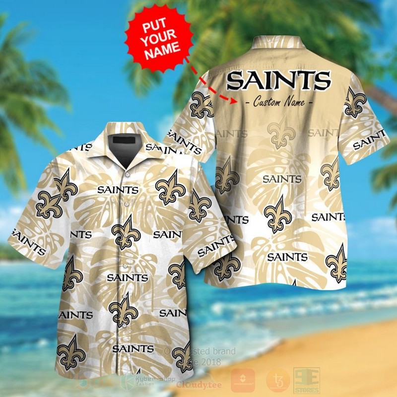 Nfl New Orleans Saints Custom Name Hawaiian Shirt Nfl New Orleans Saints Custom Name Hawaiian Shirt