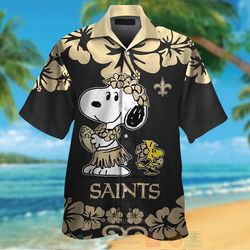 Nfl New Orleans Saints Snoopy And Woodstock Hawaiian Shirt