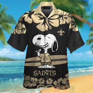 Nfl New Orleans Saints And Snoopy Hawaiian Shirt