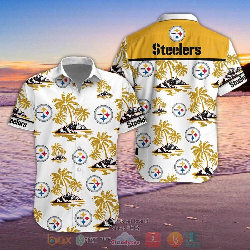Nfl Pittsburgh Steelers Palm Tree Hawaiian Shirt Nfl Pittsburgh Steelers Palm Tree Hawaiian Shirt