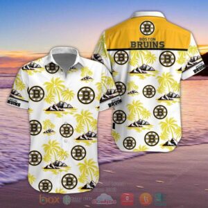 Nhl Boston Bruins Palm Tree Hawaiian Shirt