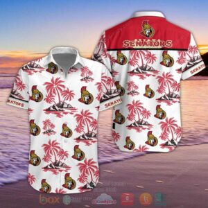 Nhl Ottawa Senators Palm Tree Hawaiian Shirt