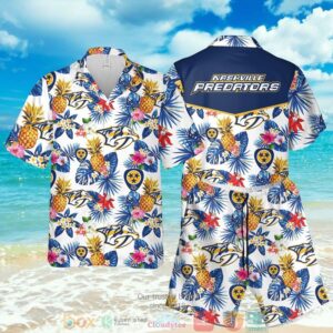 Nashville Predators Nhl Pineapple Hawaiian Shirt