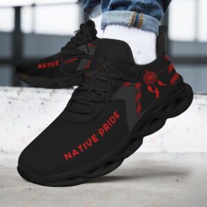 Native American Red Clunky Max Soul Shoes