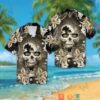 New Orleans Saints 3D Illusion Skull Hawaiian Shirt