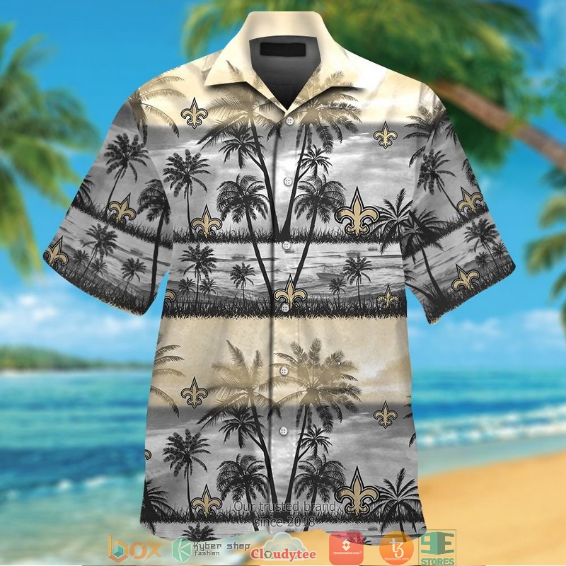 New Orleans Saints Coconut Island Hawaiian Shirt New Orleans Saints Coconut Island Hawaiian Shirt
