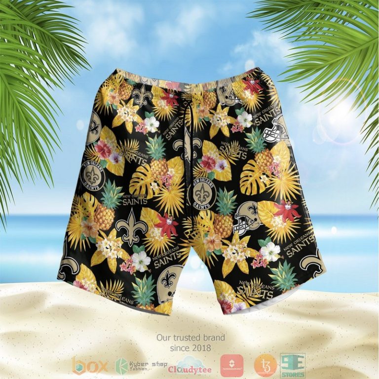 New_Orleans_Saints_NFL_pineapple_black_yellow_Hawaiian_Shirt_Shorts_1_2-768x768-1