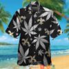 New Orleans Saints Cannabis Black Hawaiian Shirt