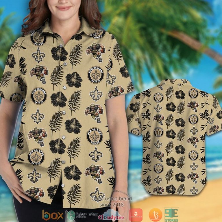 New_Orleans_Saints_hibiscus_leaf_pattern_Hawaiian_Shirt_short_1_2-768x768-1