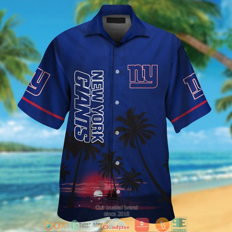 New York Giants Coconut Night Moon Hawaiian Shirt New York Giants Coconut Night Moon Hawaiian Shirt
