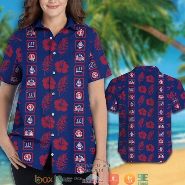 New_York_Giants_Hibiscus_leaf_square_pattern_Hawaiian_Shirt_short_1_2-768x768-1