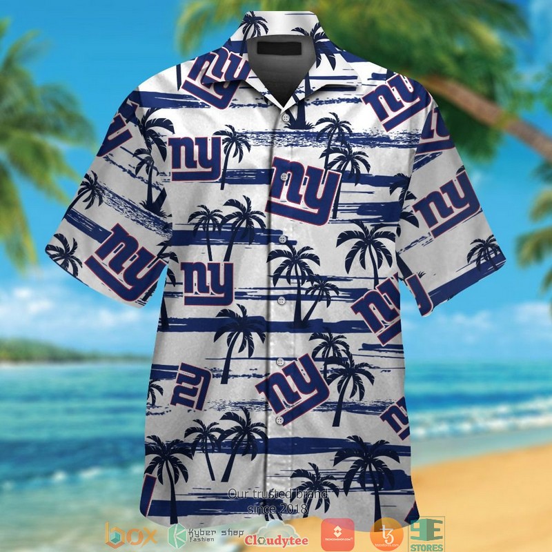 New York Giants Navy Coconut White Hawaiian Shirt New York Giants Navy Coconut White Hawaiian Shirt