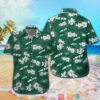 New York Jets Hibiscus Flowers Hawaiian Shirt