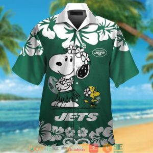 New York Jets Snoopy Hawaiian Shirt