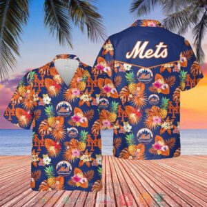 New York Mets Mlb Pineapple Hawaiian Shirt