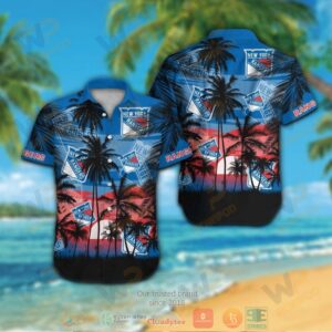 New York Rangers Hawaiian Shirt And Shorts