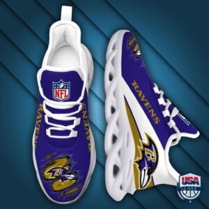 Nfl Baltimore Ravens Cracked Max Soul Shoes 21