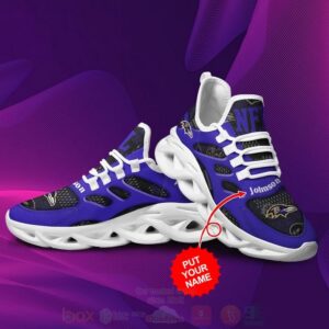 Nfl Baltimore Ravens Personalized Clunky Max Soul Shoes