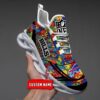 Nfl Buffalo Bills-Autism Personalized Clunky Max Soul Shoes