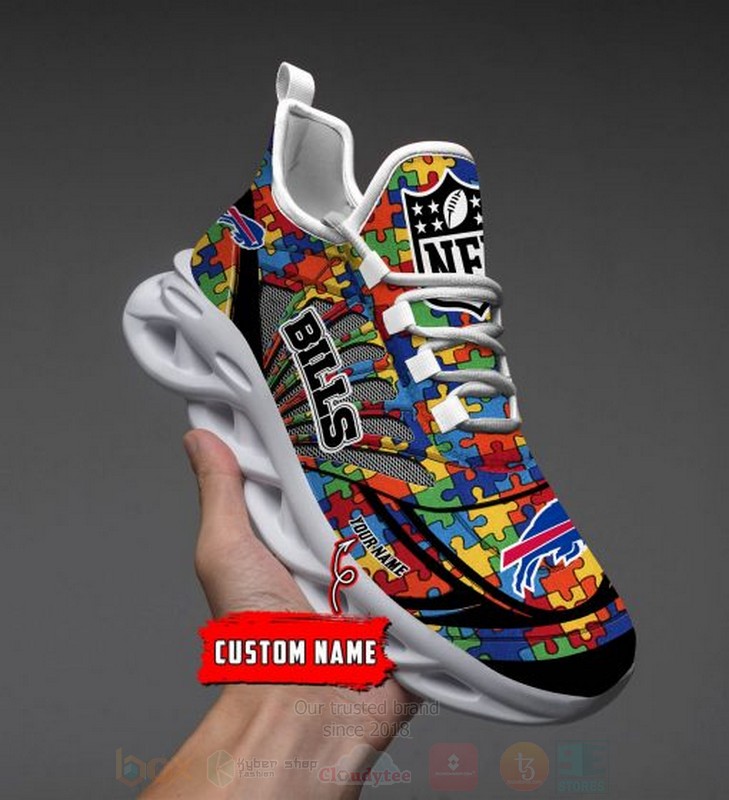 Nfl Buffalo Bills-Autism Personalized Clunky Max Soul Shoes Nfl Buffalo Bills-Autism Personalized Clunky Max Soul Shoes