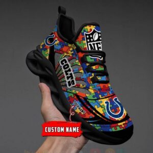 Nfl Indianapolis Colts-Autism Personalized Clunky Max Soul Shoes