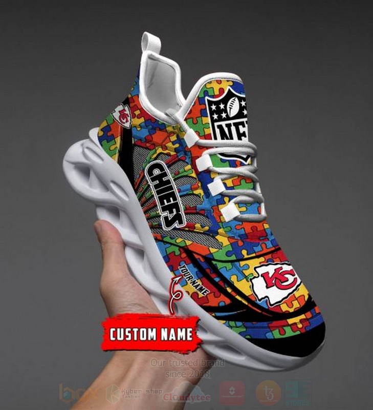 Nfl Kansas City Chiefs-Autism Personalized Clunky Max Soul Shoes Nfl Kansas City Chiefs-Autism Personalized Clunky Max Soul Shoes