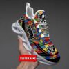 Nfl Las Vegas Raiders-Autism Personalized Clunky Max Soul Shoes