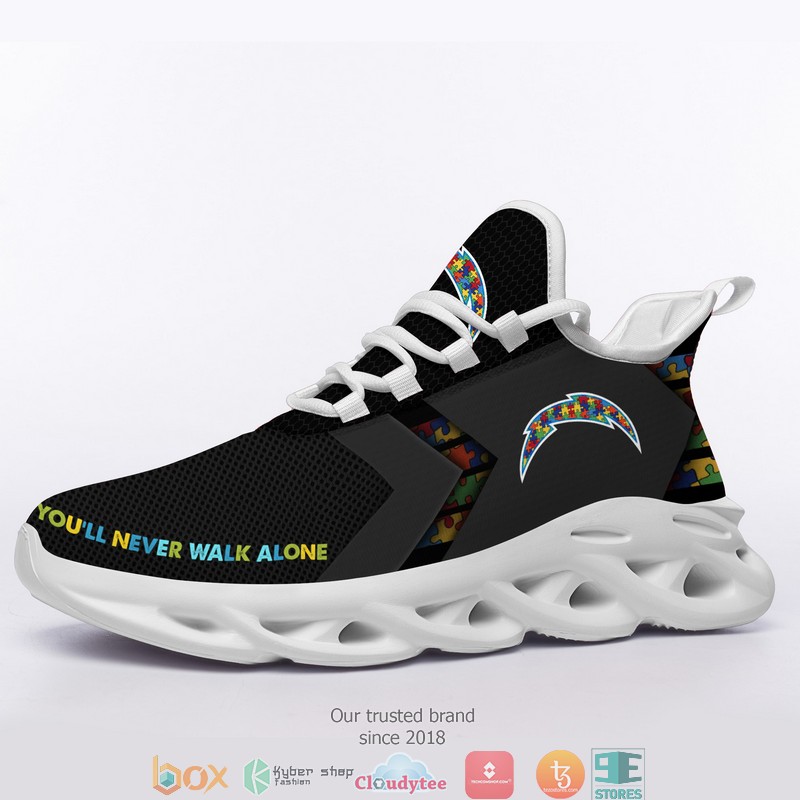 Nfl Los Angeles Chargers Autism Max Soul Sneakers Nfl Los Angeles Chargers Autism Max Soul Sneakers