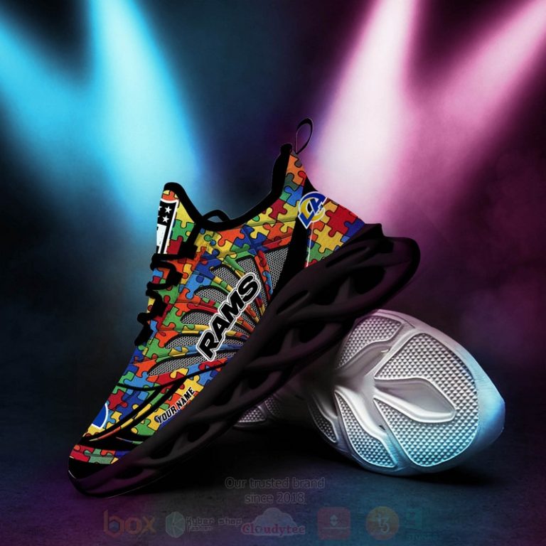 Nfl-Los-Angeles-Rams-Autism-Personalized-Clunky-Max-Soul-Shoes-2