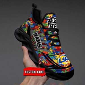 Nfl Los Angeles Rams-Autism Personalized Clunky Max Soul Shoes