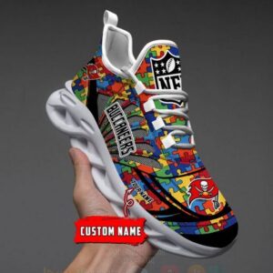 Nfl Tampa Bay Buccaneers-Autism Personalized Clunky Max Soul Shoes