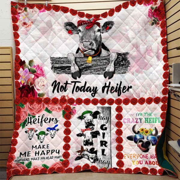 Not Today Heifer Quilt Blanket 3D Quilt Blanket Hqd-Qvk00029 Not Today Heifer Quilt Blanket 3D Quilt Blanket Hqd-Qvk00029
