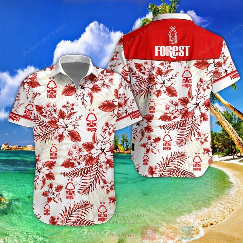 Nottingham Forest F.C Hawaiian Shirt Nottingham Forest F.C Hawaiian Shirt