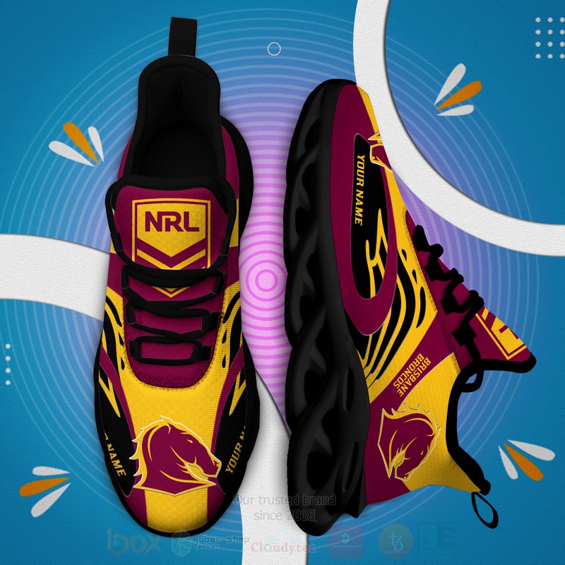 Nrl Brisbane Broncos Personalized Clunky Max Soul Shoes Nrl Brisbane Broncos Personalized Clunky Max Soul Shoes