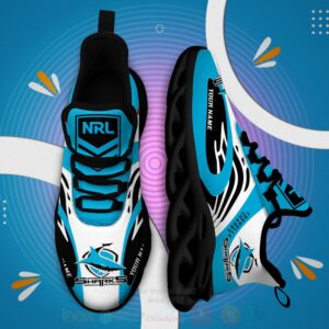 Nrl Cronulla Sharks Personalized Clunky Max Soul Shoes