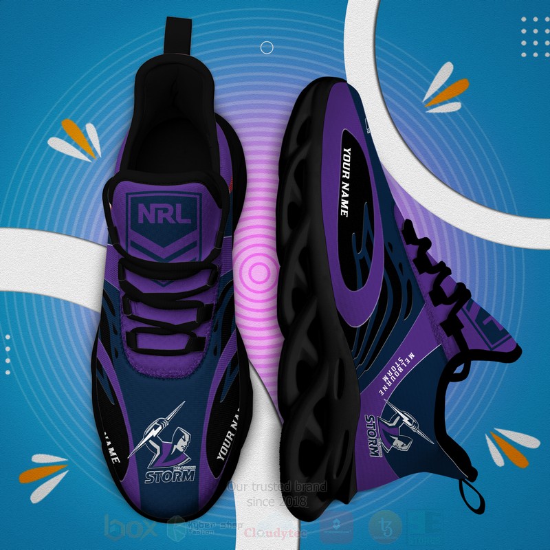 Nrl Melbourne Storm Personalized Clunky Max Soul Shoes Nrl Melbourne Storm Personalized Clunky Max Soul Shoes