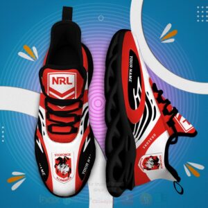 Nrl St. George Illawarra Dragons Personalized Clunky Max Soul Shoes