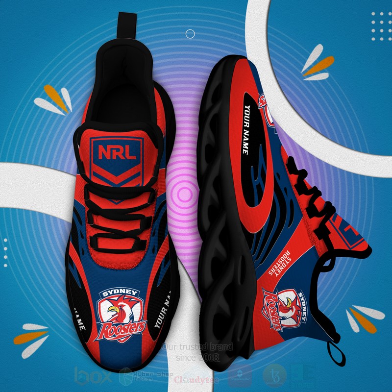 Nrl Sydney Roosters Personalized Clunky Max Soul Shoes Nrl Sydney Roosters Personalized Clunky Max Soul Shoes