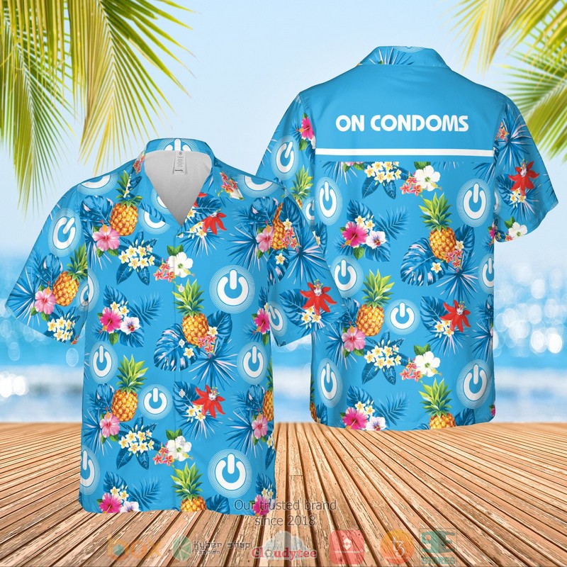 On Condoms Pineapple Hawaiian Shirt On Condoms Pineapple Hawaiian Shirt