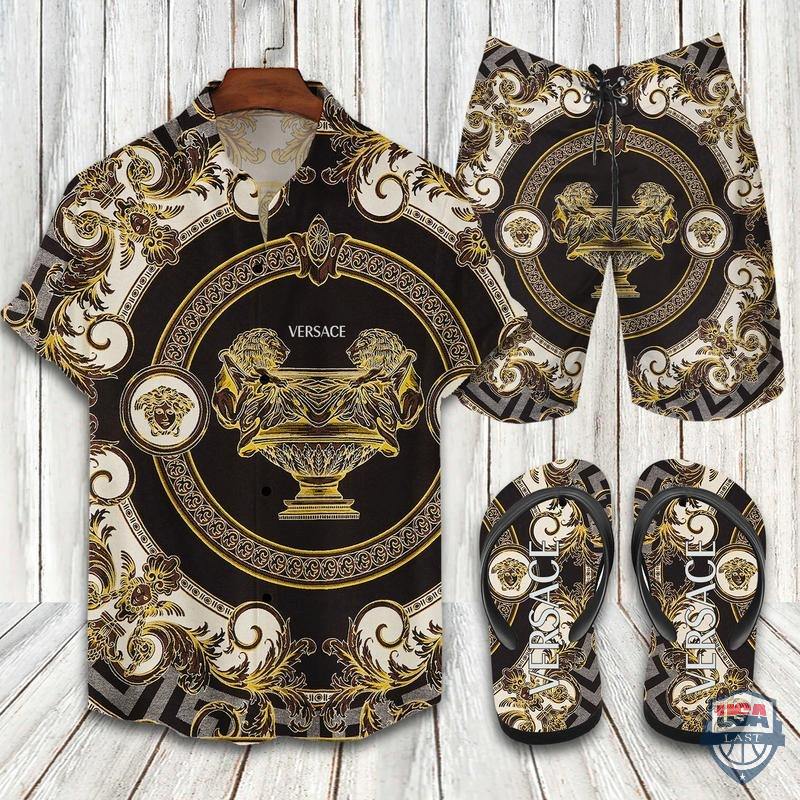 Versace Hawaiian Shirt Beach Short Versace Hawaiian Shirt Beach Short