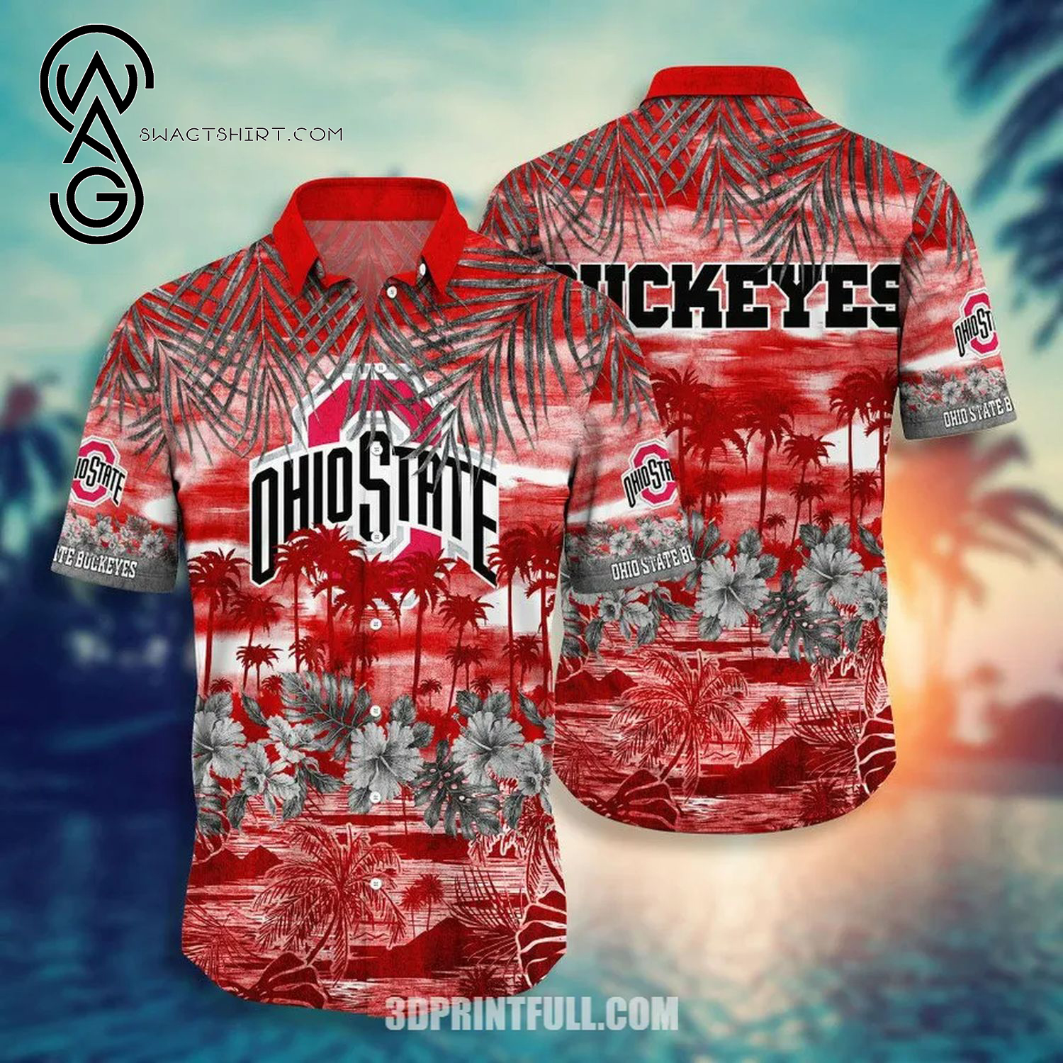 Ohio State Buckeyes Sport Team Combo Hawaiian Shirt And Shorts Ohio State Buckeyes Sport Team Combo Hawaiian Shirt And Shorts