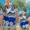 Kentucky Wildcats Hibiscus Hawaiian Shirt Beach Short
