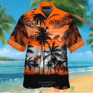 Oklahoma State Cowboys Tropical Hawaiian Shirt And Shorts